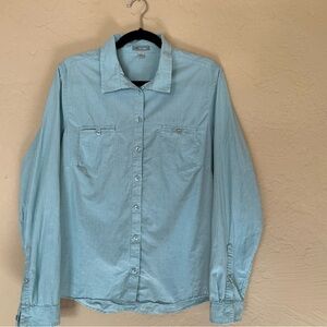 Horny Toad women’s cotton striped button down shirt